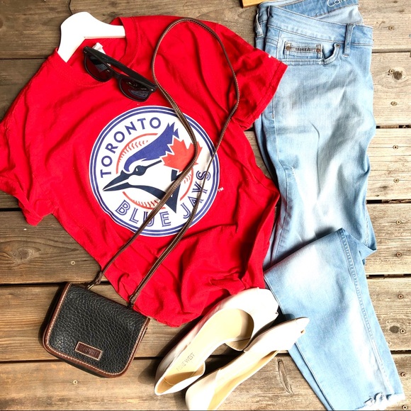 Blue Jays tee and Calvin Klein skinny jeans set
